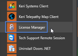 DoorsNET License Manager